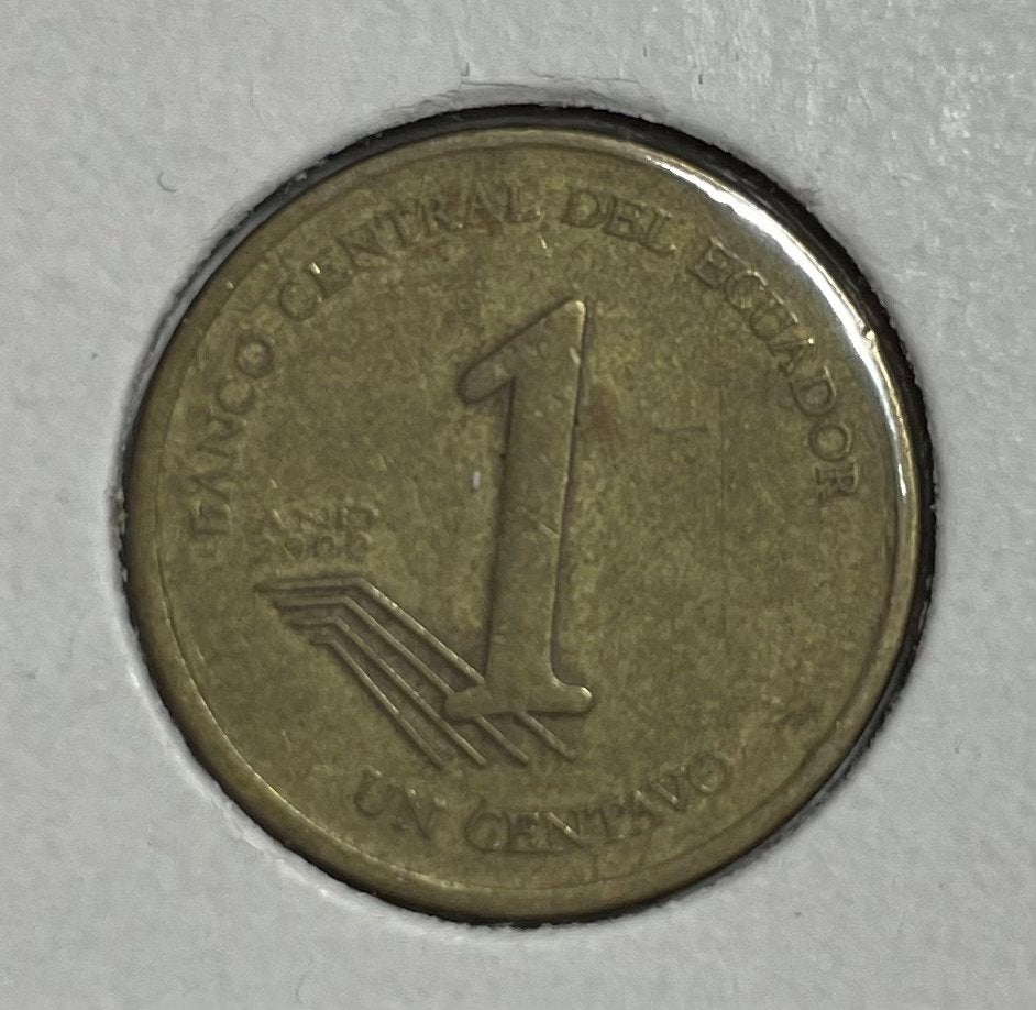 1 centavo Ecuador 2000, Ophalen of Verzenden