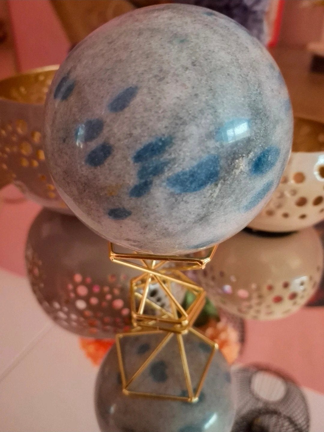 k2 edelstenen sphere . groot!, Verzamelen, Ophalen of Verzenden, Mineraal