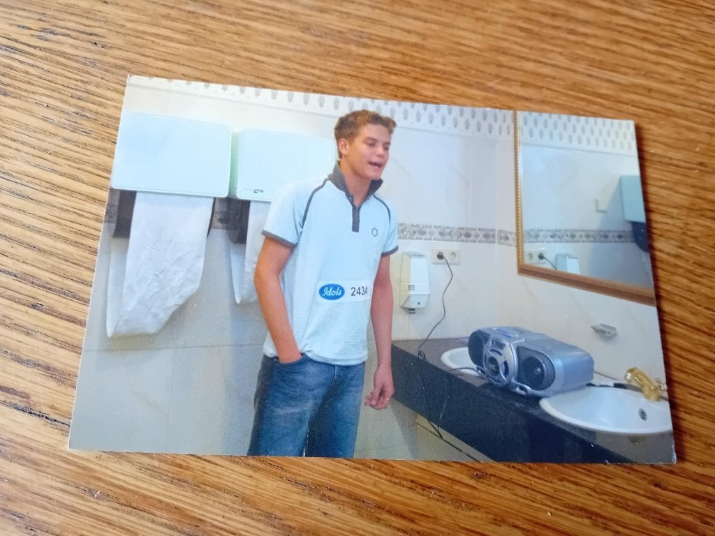 Jim Bakkum Idols kaart 3, Ophalen of Verzenden, Zo goed als nieuw, Foto of Kaart