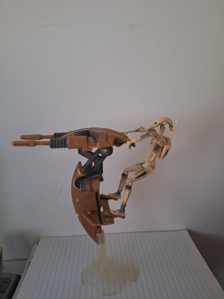 Star Wars STAP Vehicle met battle droid, Ophalen of Verzenden, Gebruikt, Actiefiguurtje