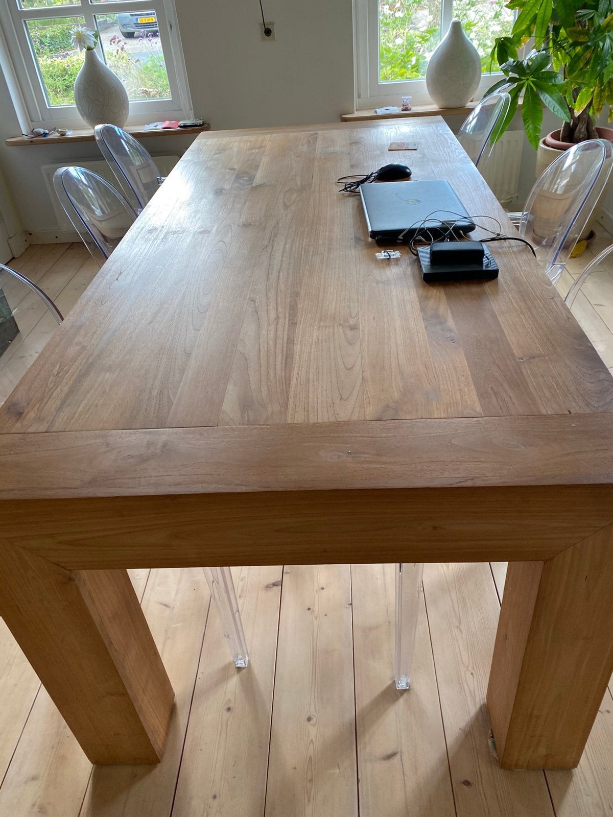 Teak eetkamertafel, Ophalen, Gebruikt, Teakhout, 50 tot 100 cm