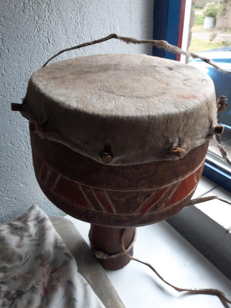 Djembe of Afrikaanse  trommel, Muziek en Instrumenten, Percussie, Ophalen, Gebruikt, Trommel