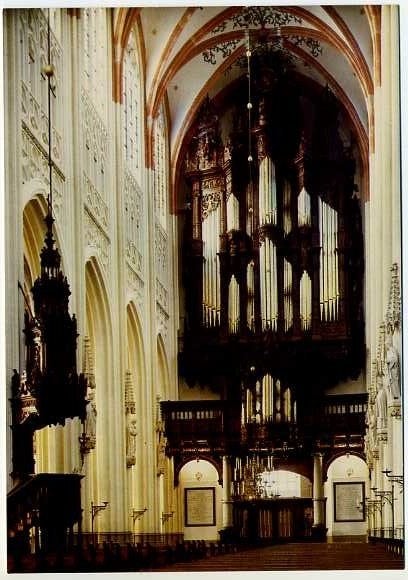 's Hertogenbosch - Orgel Kathedrale Basiliek St. Jan, Verzamelen, Ansichtkaarten | Nederland, Ophalen of Verzenden, Ongelopen