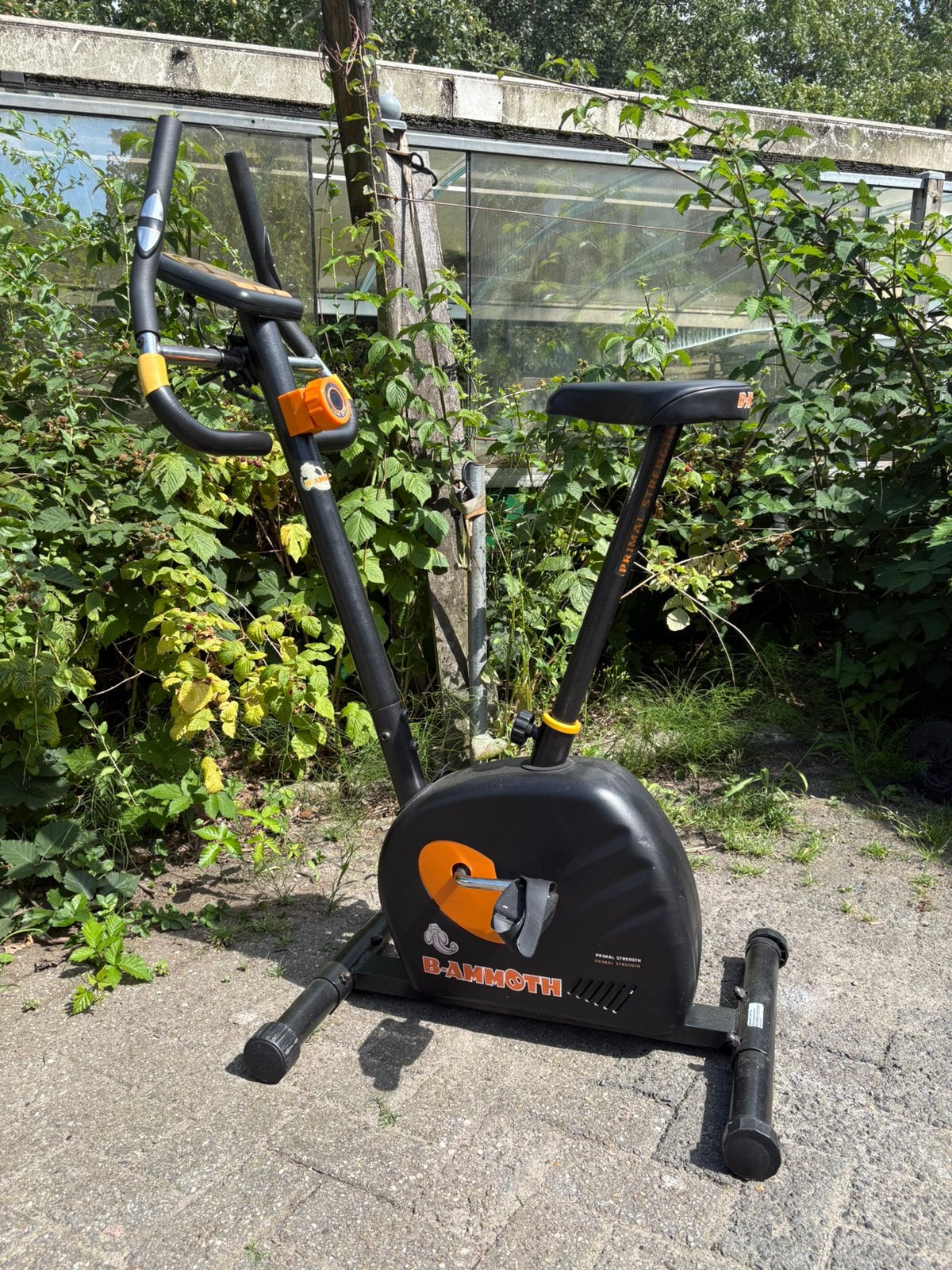 B-ammoth Hometrainer - Goedwerkend en verstelbaar, Ophalen, Zo goed als nieuw, Metaal, Benen