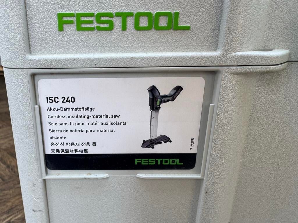 Festool ISC 240 Accu-Isolatiezaag, Ophalen of Verzenden, Zo goed als nieuw