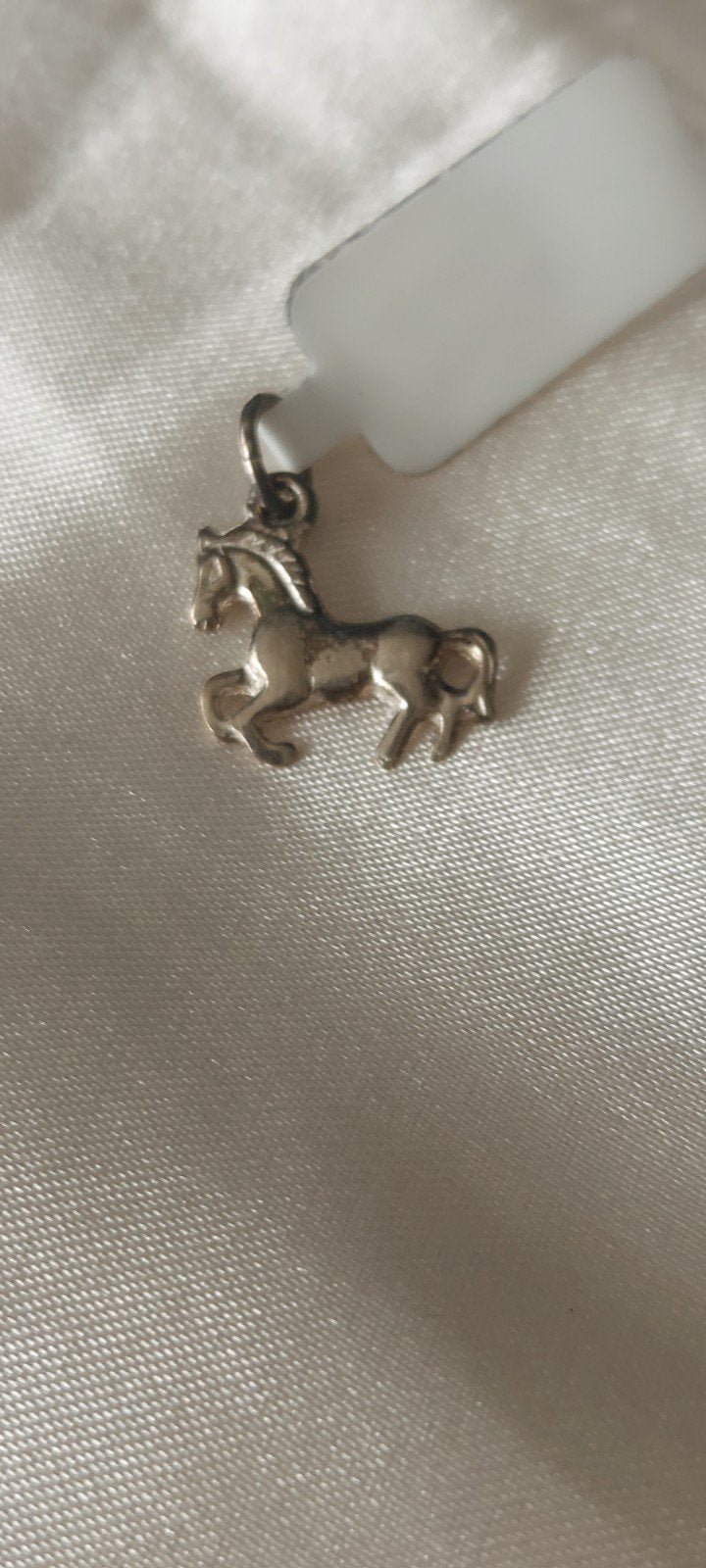 Zilveren bedel paard - Charm paardje, Sieraden, Tassen en Uiterlijk, Overige merken, Gebruikt, Ophalen of Verzenden, 1 bedel