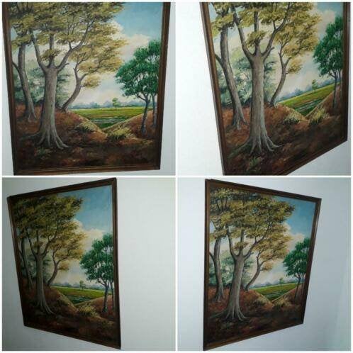 SCHILDERIJ LANDSCHAP OP DOEK, Ophalen, Handgeschilderd