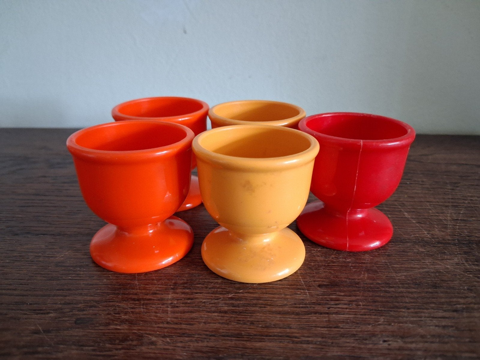 5 Vintage Emsa eierdopjes, Ophalen of Verzenden