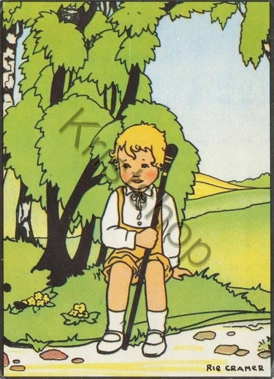 Kinderkaart naar Rie Cramer  [KRST003-7570, Verzenden, 1960 tot 1980, Gelopen, Noord-Holland