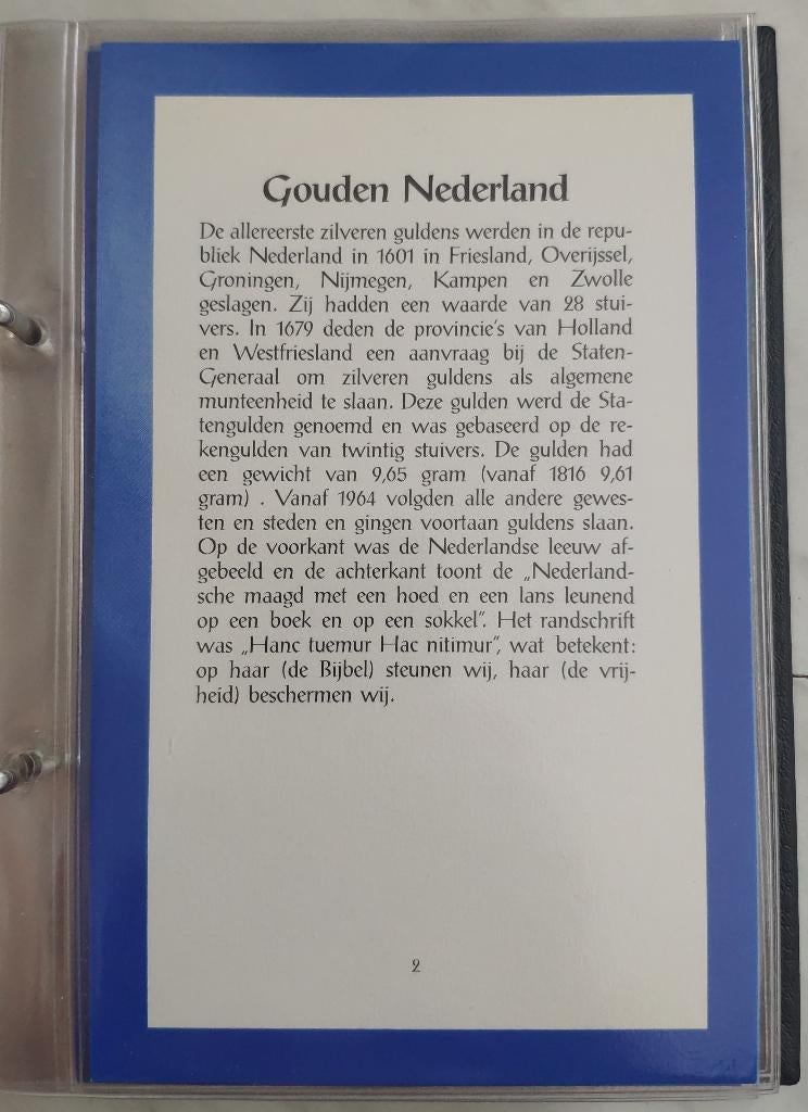 Gouden Nederland verzameling vergulde munten SRH map, Postzegels en Munten, Ophalen, Koningin Juliana, Overige waardes, Zilver