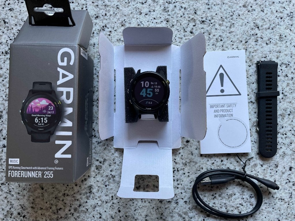 Garmin Forerunner 255 Music (zo goed als nieuw), Stappen, Zwart, Garmin forerunner, Ophalen of Verzenden