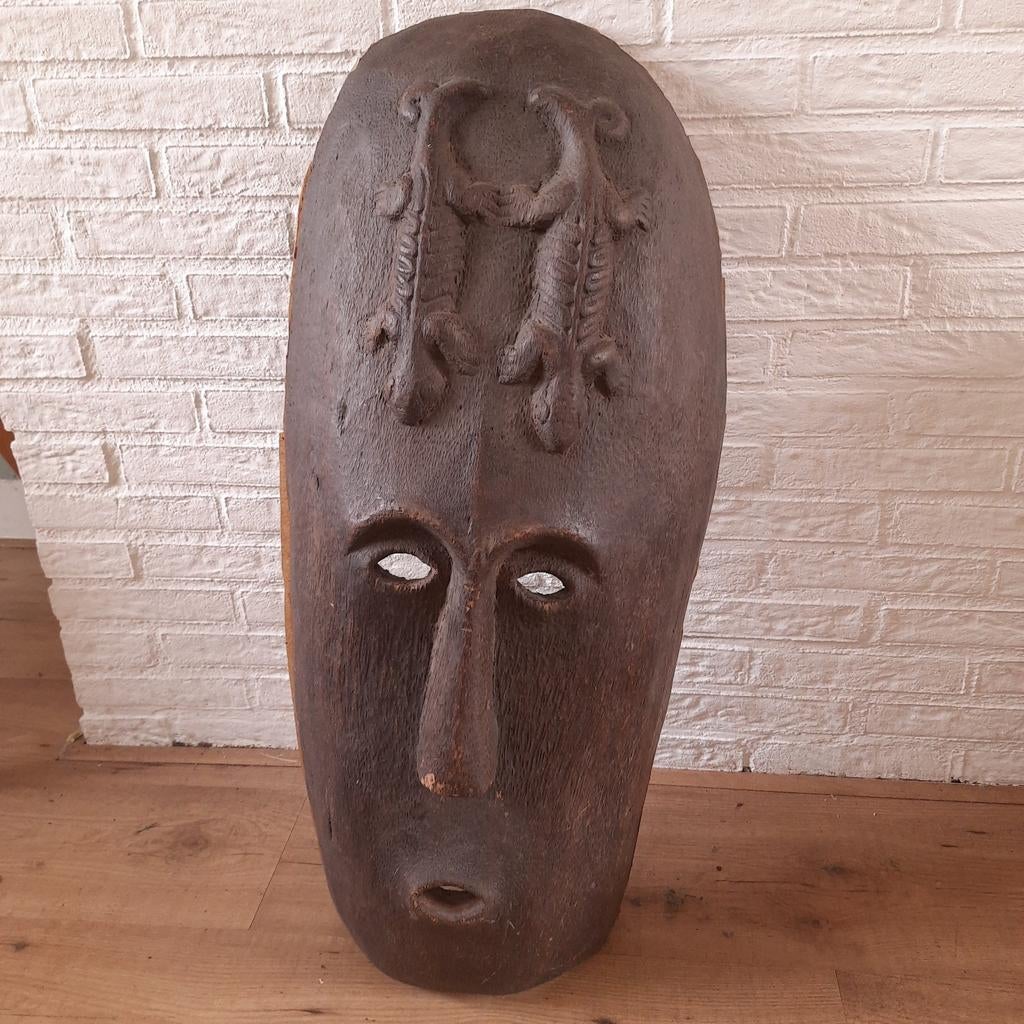 Indonesië Sumatra Batak: Zeer Groot Masker Hagedissen, Verzenden