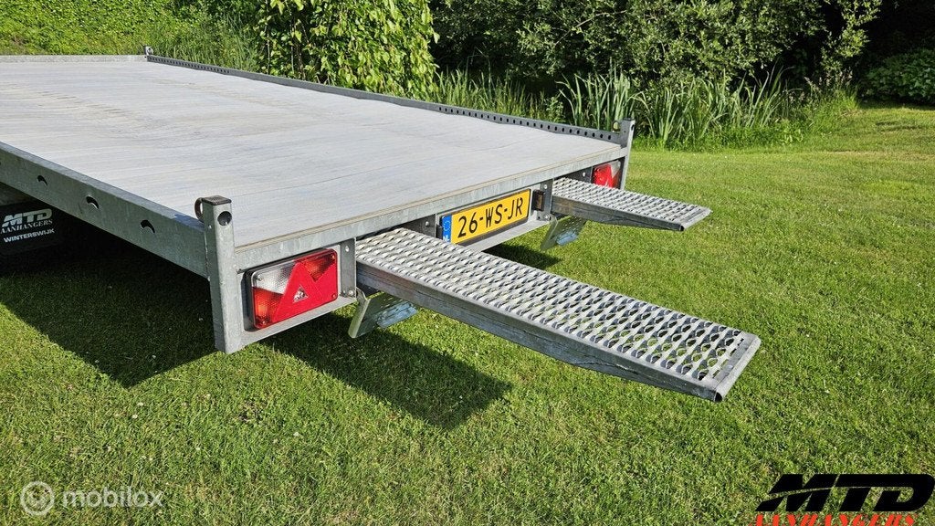 Verlaagde Anssems multitransporter autotransporter, Auto diversen, Aanhangers en Bagagewagens, Gebruikt