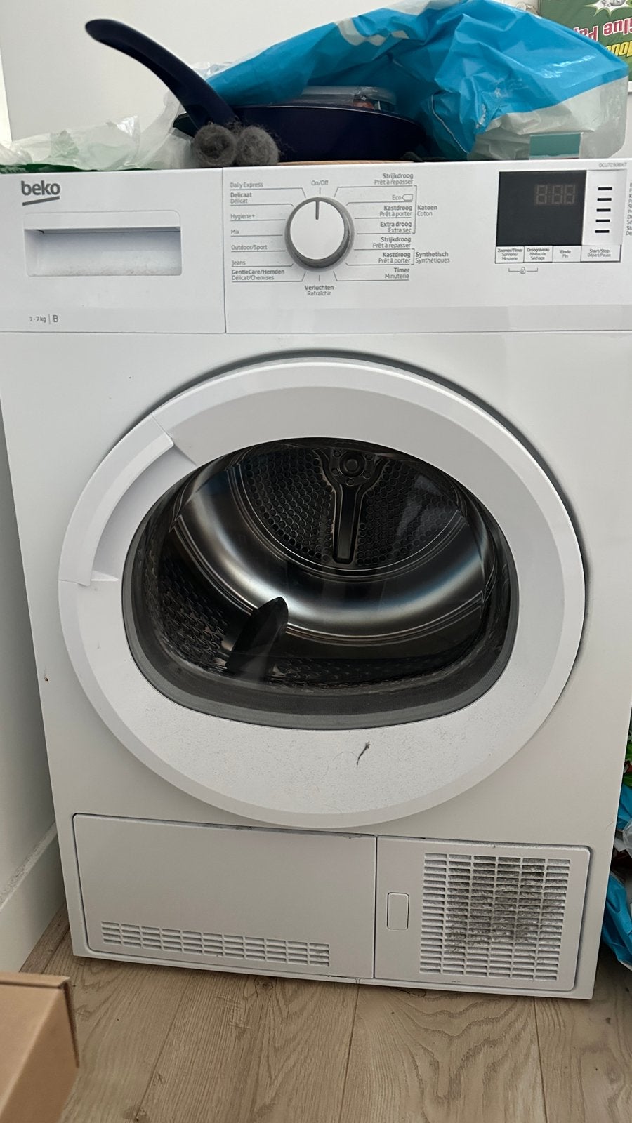Dryer, Witgoed en Apparatuur, Wasdrogers, Ophalen, 6 tot 8 kg, Gebruikt, Minder dan 85 cm