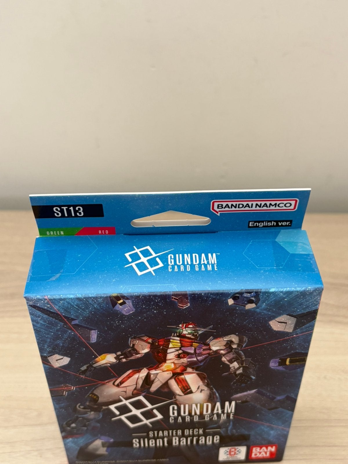 Gundam ST13 Silent Barrage Starter Deck – Green/Red English, Ophalen of Verzenden, Zo goed als nieuw