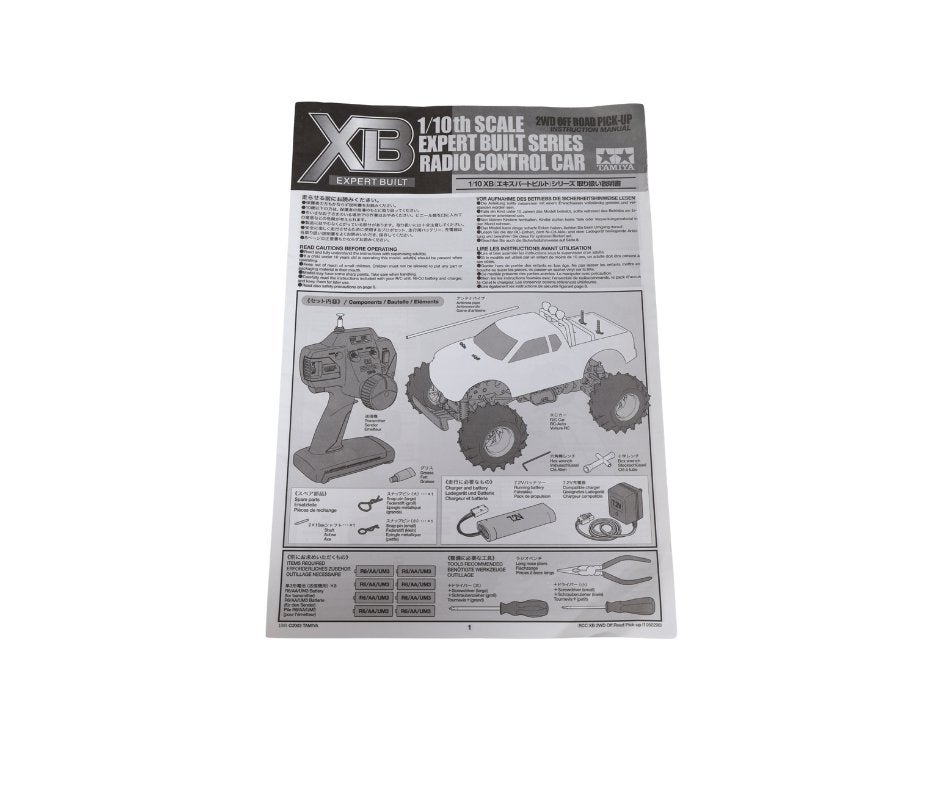 Tamiya XB handleiding rc, Hobby en Vrije tijd, Ophalen of Verzenden, Gebruikt, Onderdeel