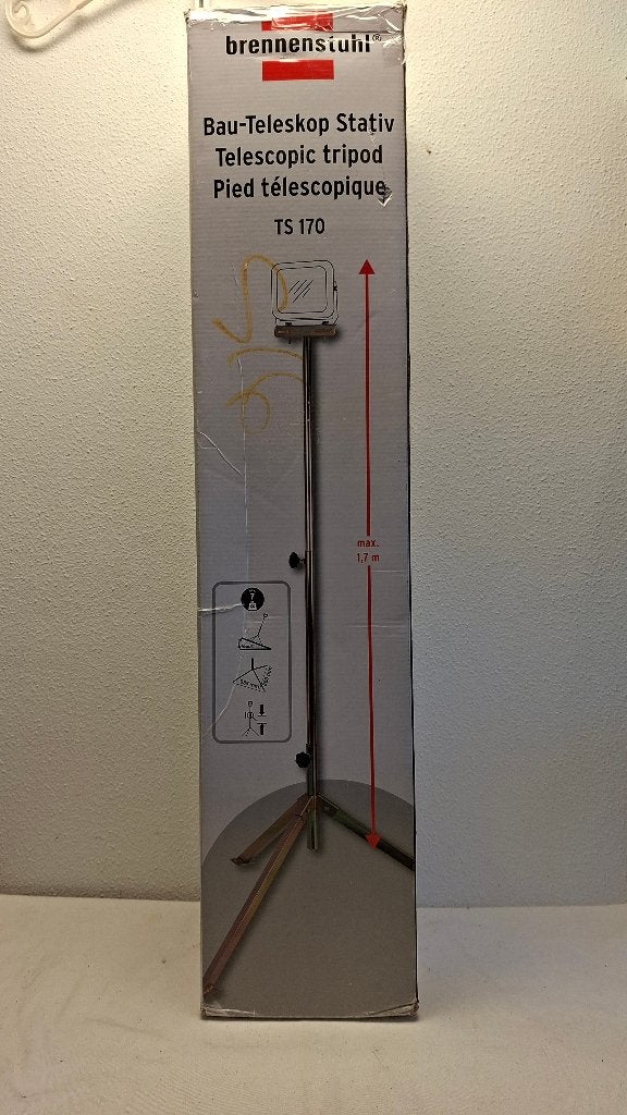 Brennenstuhl TS 170 Telescopisch Statief - Max 1.7m, Ophalen, Nieuw, 500 watt of meer, Overige typen