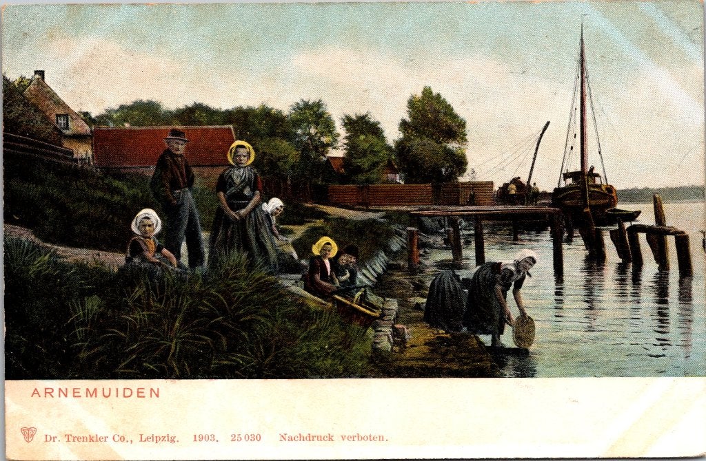 Arnemuiden - 11 oude ansichtkaarten, Ophalen of Verzenden, Voor 1920, Gelopen, Zeeland
