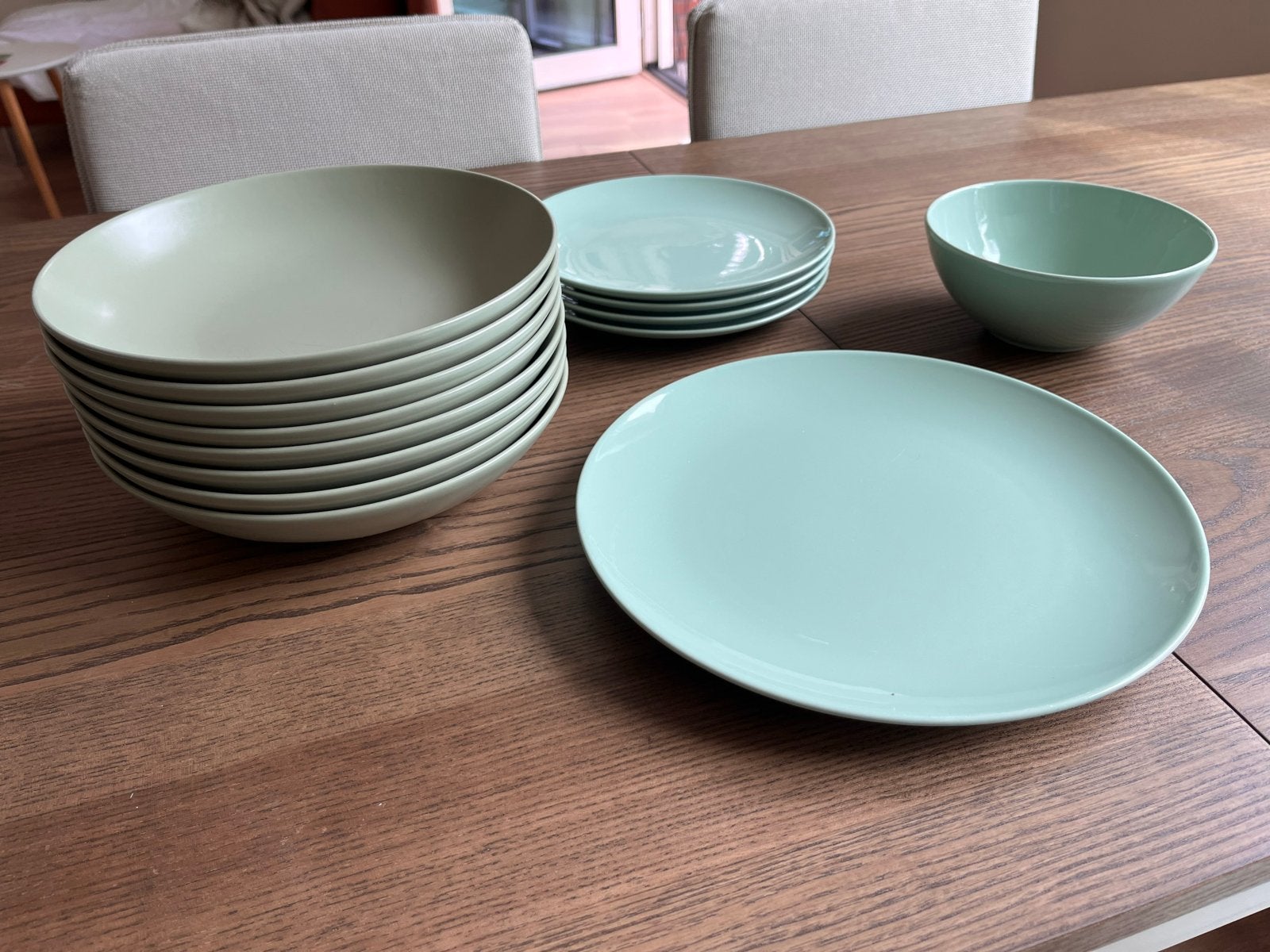 Ikea servies groen, Ophalen, Gebruikt, Keramiek, Overige typen
