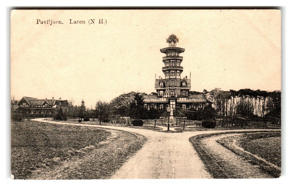 Laren, Paviljoen, Verzenden, Voor 1920, Gelopen, Noord-Holland