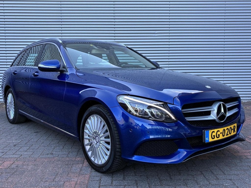 Mercedes C-klasse Estate 350 e Lease Edition Head Up Led Lee, Auto's, Automaat, Achterwielaandrijving, Gebruikt, Blauw