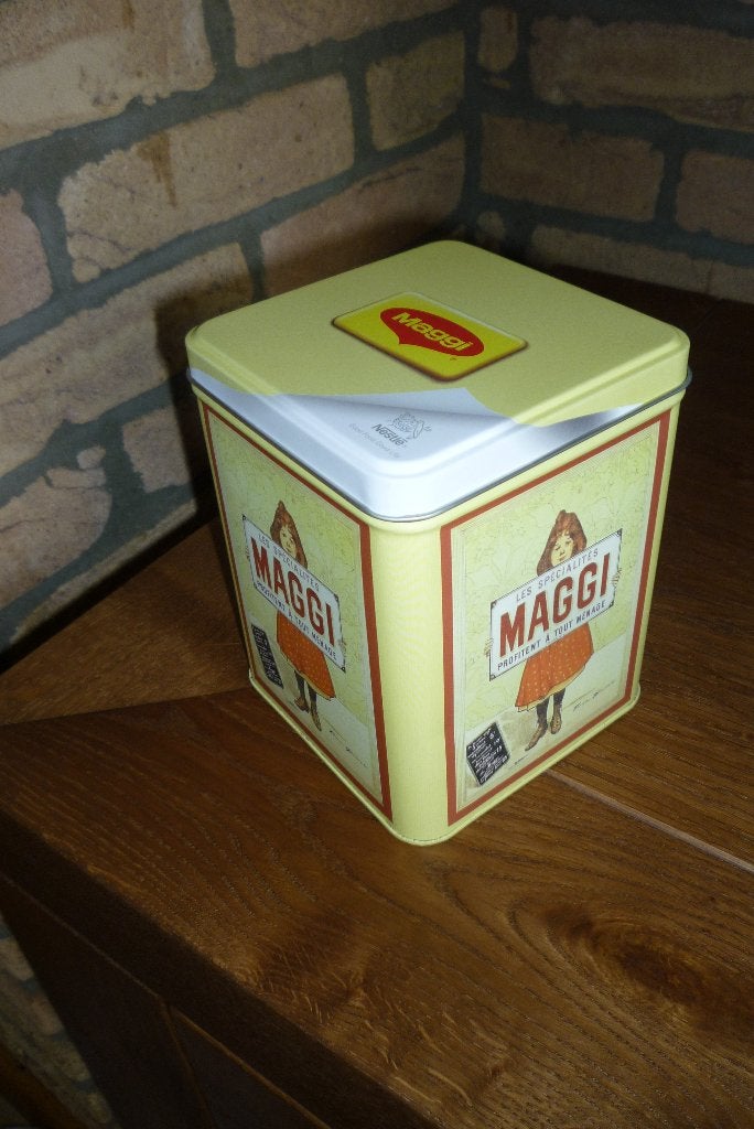 blik koektrommel trommel snoeptrommel Maggi Nieuw!!, Verzamelen, Blikken, Ophalen of Verzenden, Nieuw, Koek(jes), Overige merken