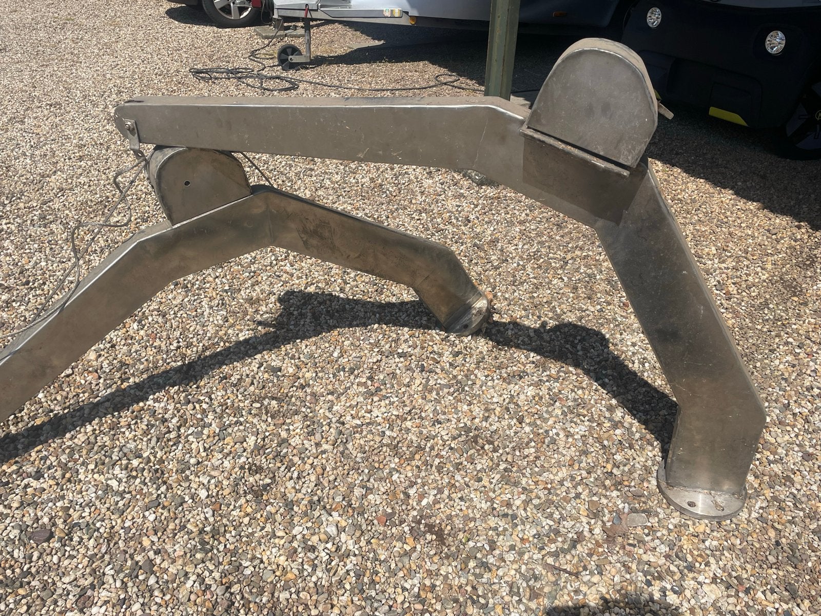 2x Zware RVS Davits met liertjes - 1.75m x 1m, Ophalen, Gebruikt, Overige typen