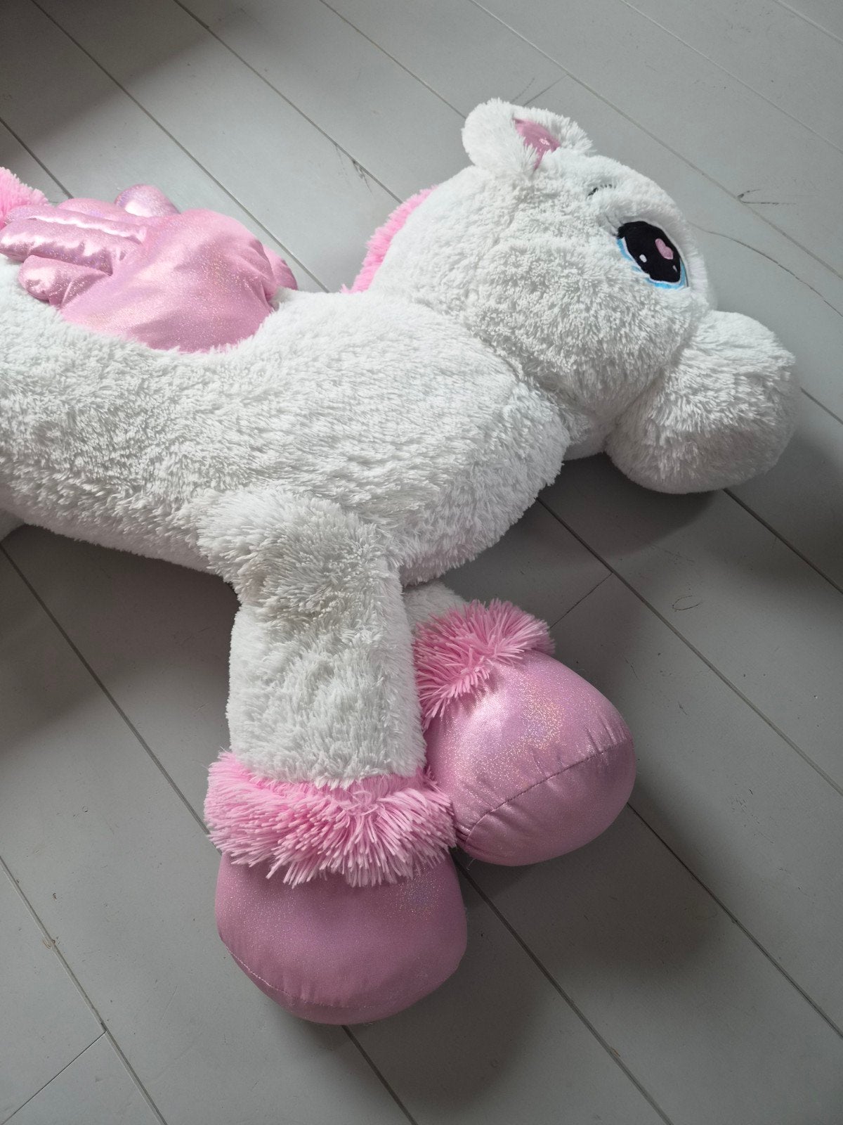 Hele grote XXL eenhoorn knuffel, Ophalen, Gebruikt, Eenhoorn, Wit