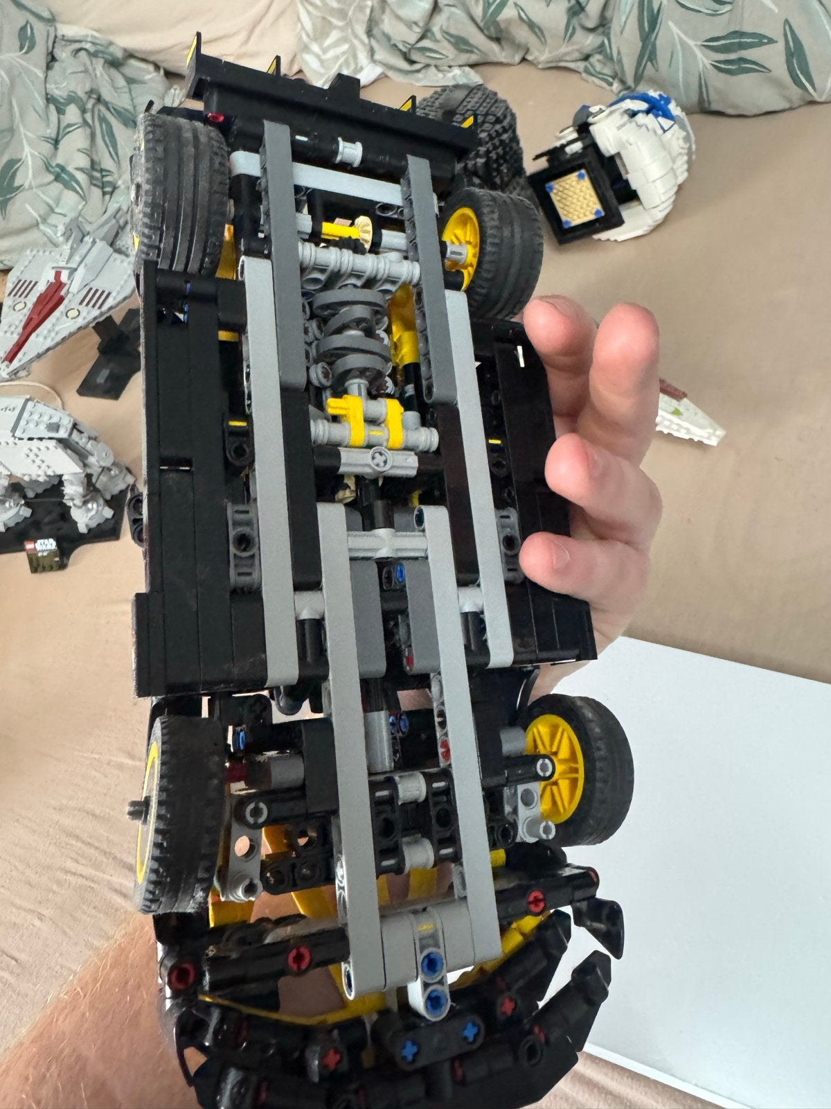 Lego Technic Bugatti Chiron W16.4 - Geel/Zwart, Ophalen of Verzenden, Gebruikt, Overige merken
