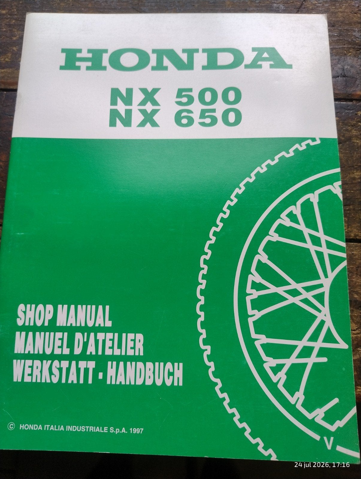 Honda NX 500 NX 650 Addendum Werkplaatshandboekje 1997, Verzenden, Honda