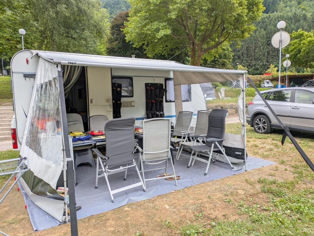 2 x Thule Rainblocker Zijwand G2 1200v2 met rafters, Caravans en Kamperen, Ophalen of Verzenden, Zo goed als nieuw