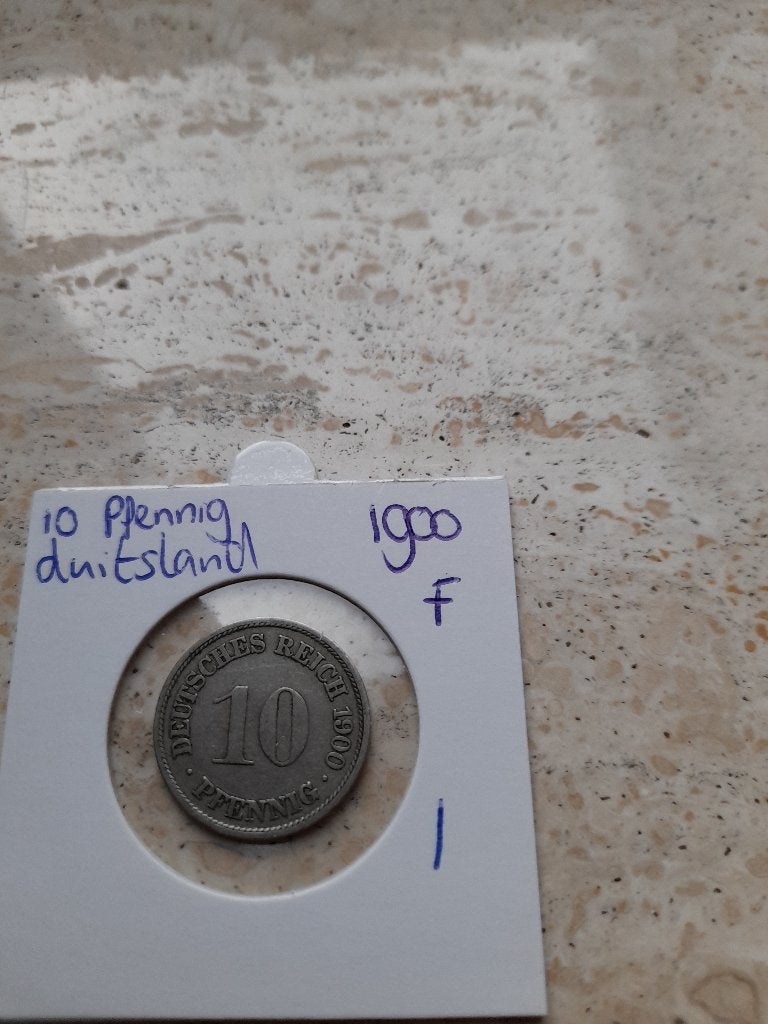 10 Pfennig 1900 F Duitsland, Ophalen of Verzenden, Duitsland, Losse munt