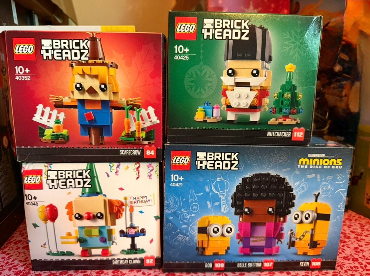 Lego brickheadz 40352-40425-40348-40421, Kinderen en Baby's, Ophalen of Verzenden, Gebruikt, Lego
