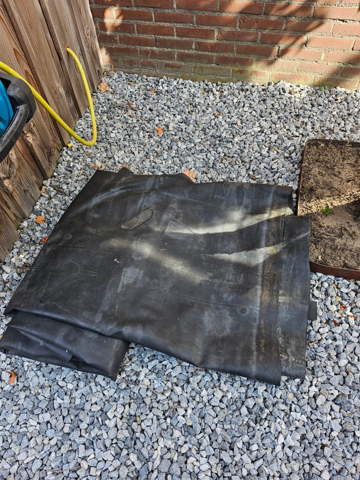 Waterdicht rubber dakbedekking 4x4m voor overkapping, Ophalen of Verzenden