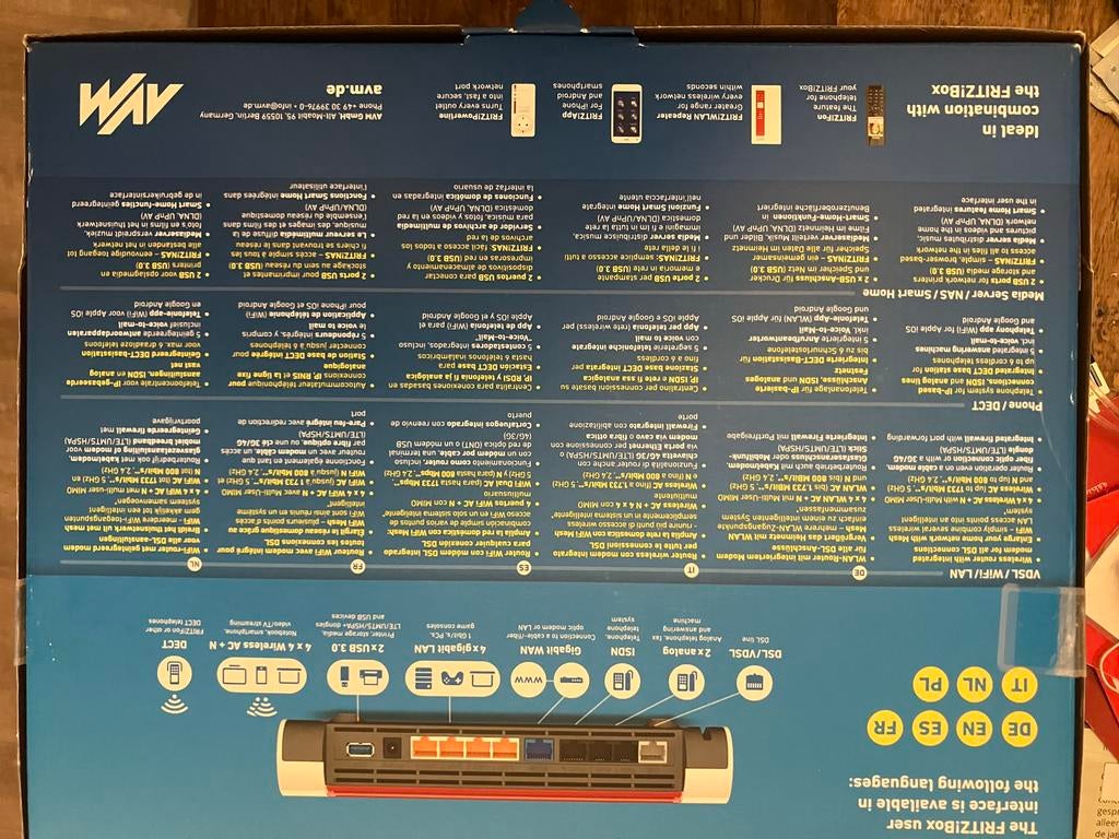 FRITZ!Box 7590 High-End WiFi Router met Modem, Computers en Software, Routers en Modems, Ophalen of Verzenden, Zo goed als nieuw
