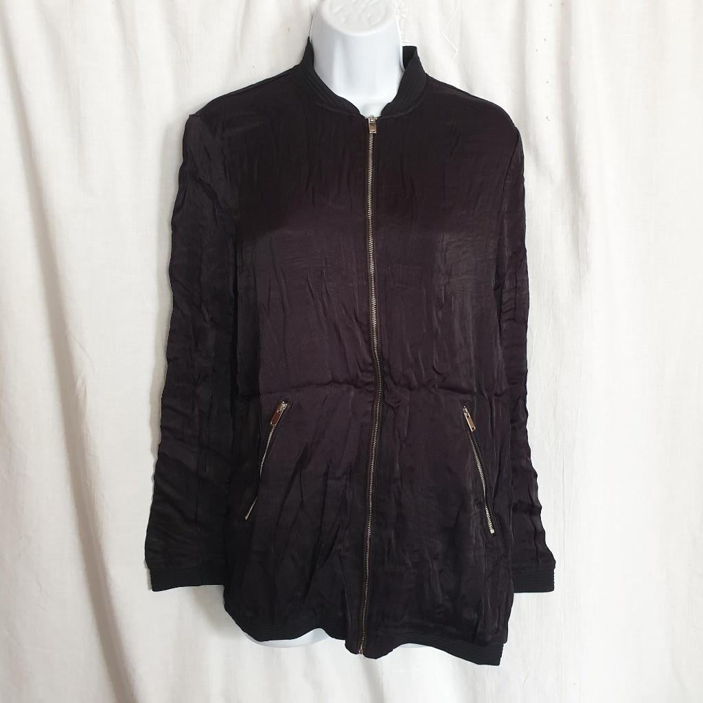Stoer zwart damesjack mt S merk Trf Outerwear, ., Zwart, Ophalen of Verzenden, Zo goed als nieuw