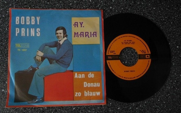 TELSTAR 1837 Bobby Prins - ay Maria (vanaf € 1,75), Cd's en Dvd's, Ophalen of Verzenden, Zo goed als nieuw, 7 inch, Levenslied of Smartlap