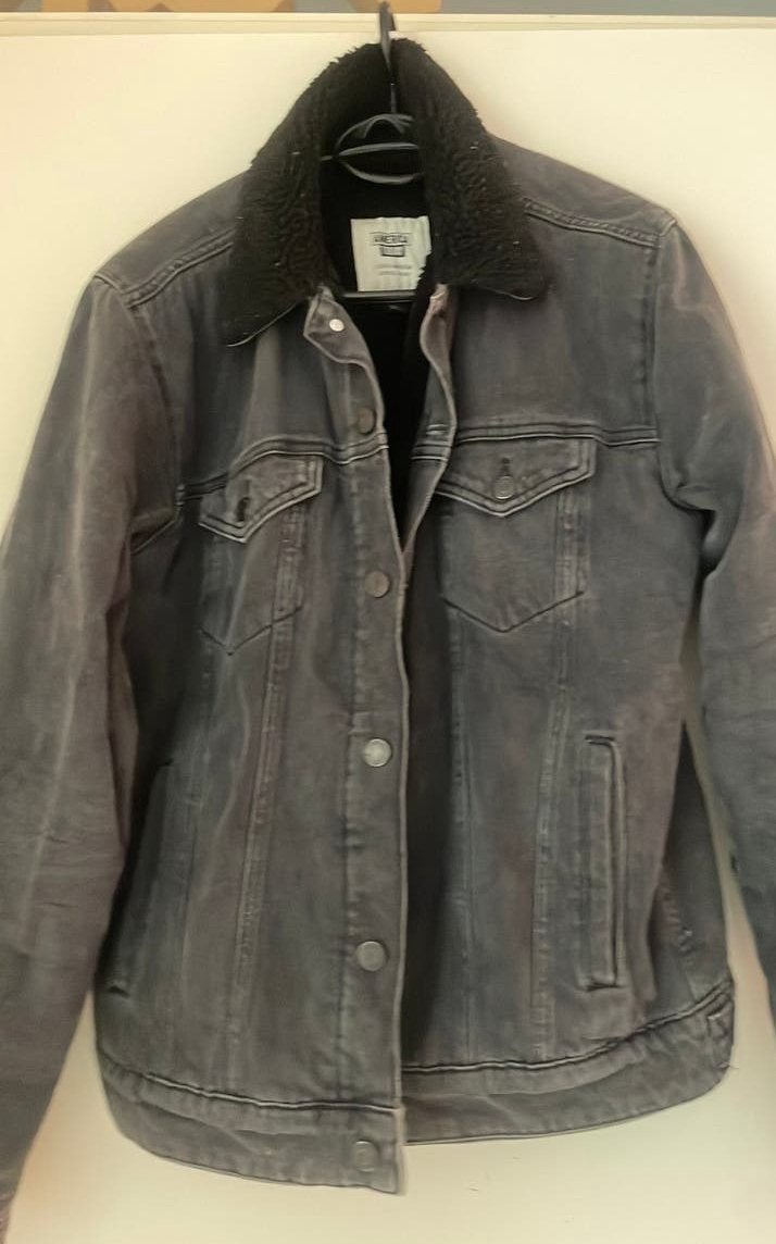 Denim gevoerde winterjas van America Today maat S, Ophalen of Verzenden, Zo goed als nieuw, Blauw