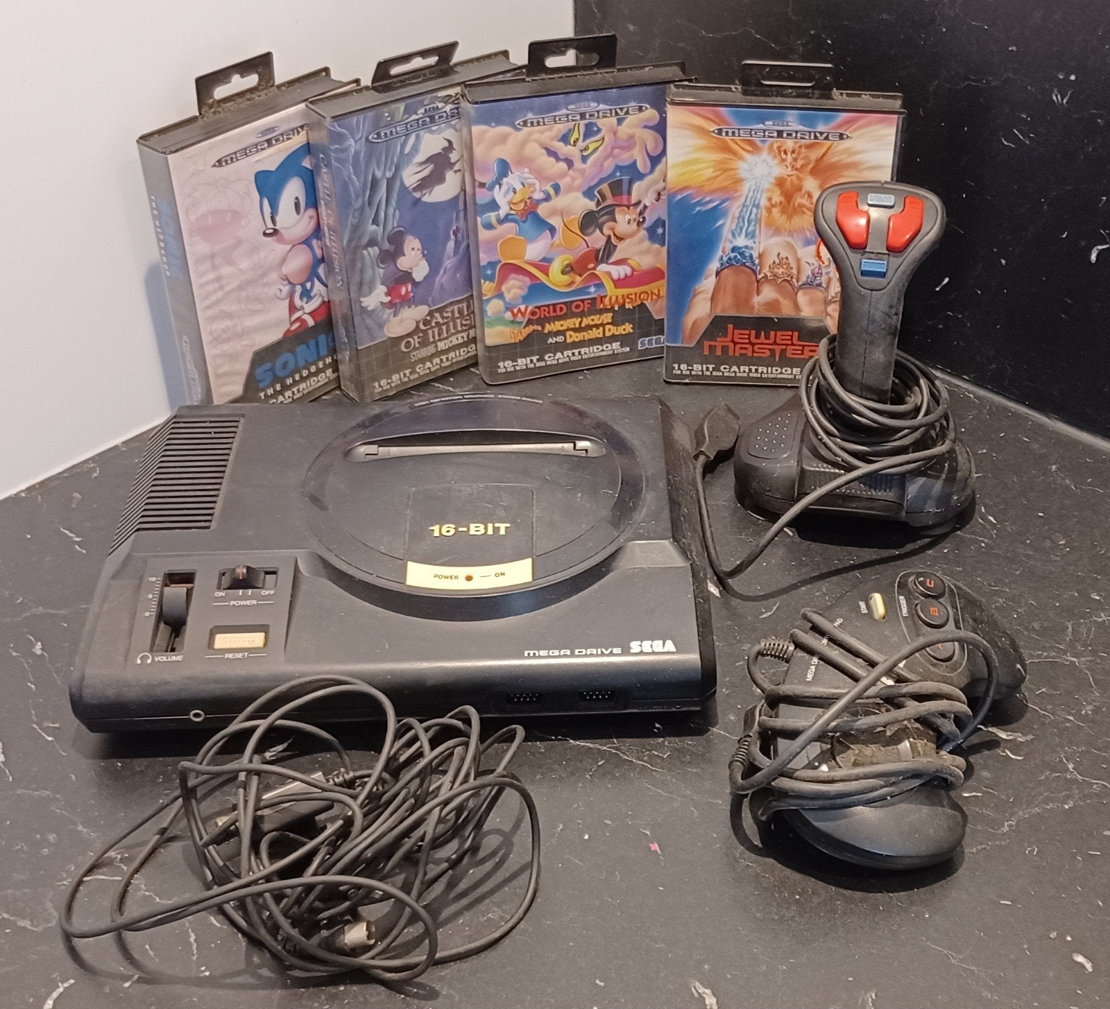 SEGA Mega Drive 16-bit Console, Ophalen, Mega Drive, Met 1 controller, Gebruikt