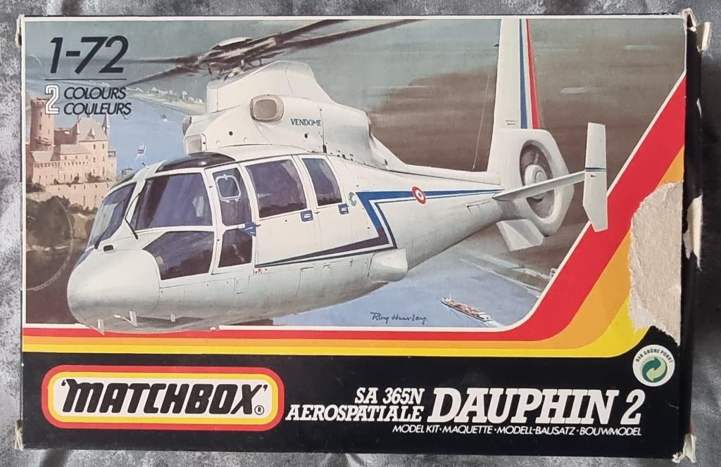 1/72 Matchbox Dauphin 2, Ophalen of Verzenden, 1:72 tot 1:144, Helikopter, Overige merken