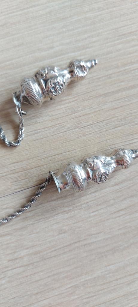 Antieke jasseron ketting, Ophalen of Verzenden, Zilver, Ketting