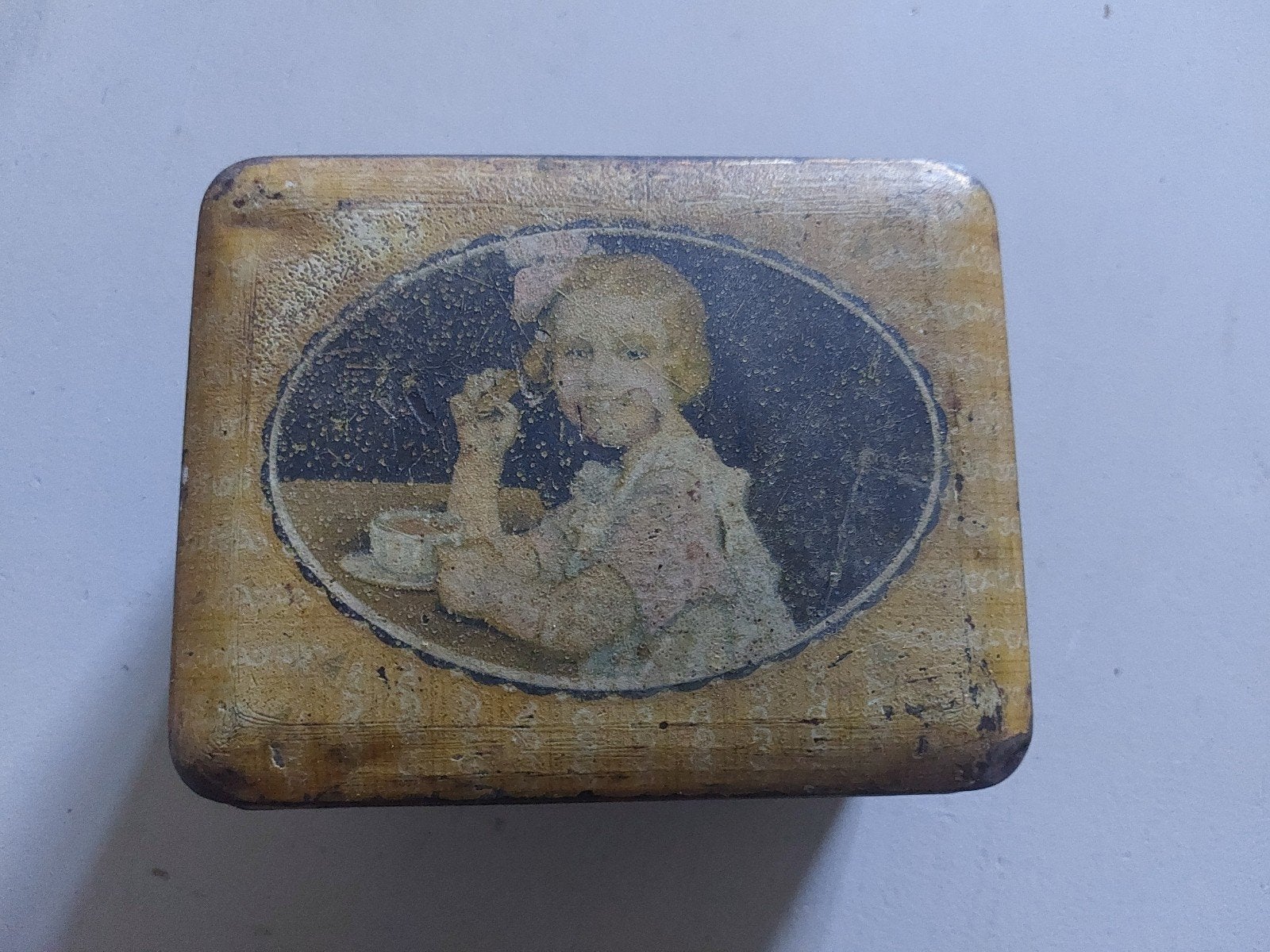 Vintage Verkade's Lange Beschuitjes Blik - Antiek Koekblik, Ophalen of Verzenden