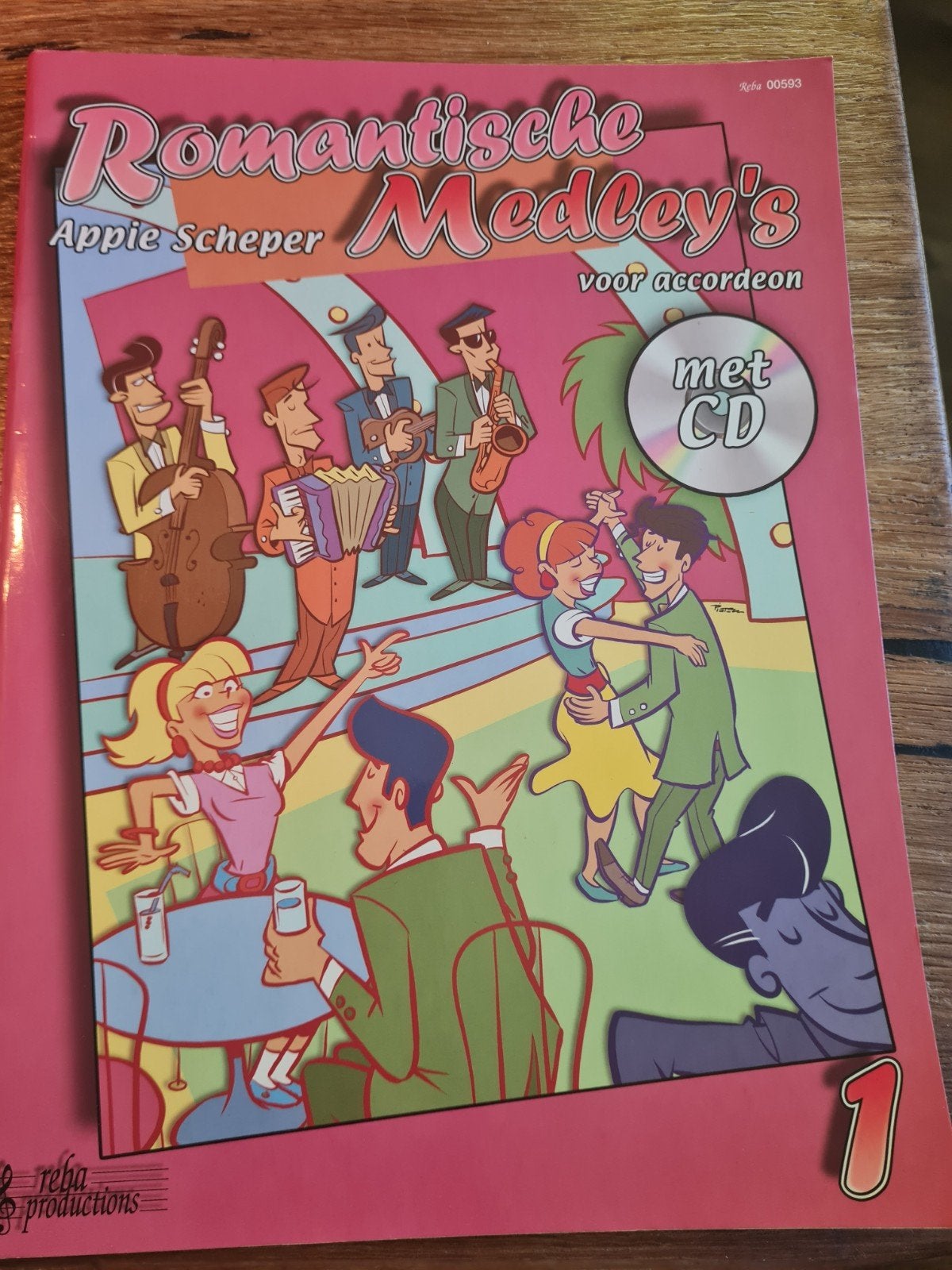 Romantische Medley's voor Accordeon met CD - Appie Scheper, Ophalen of Verzenden