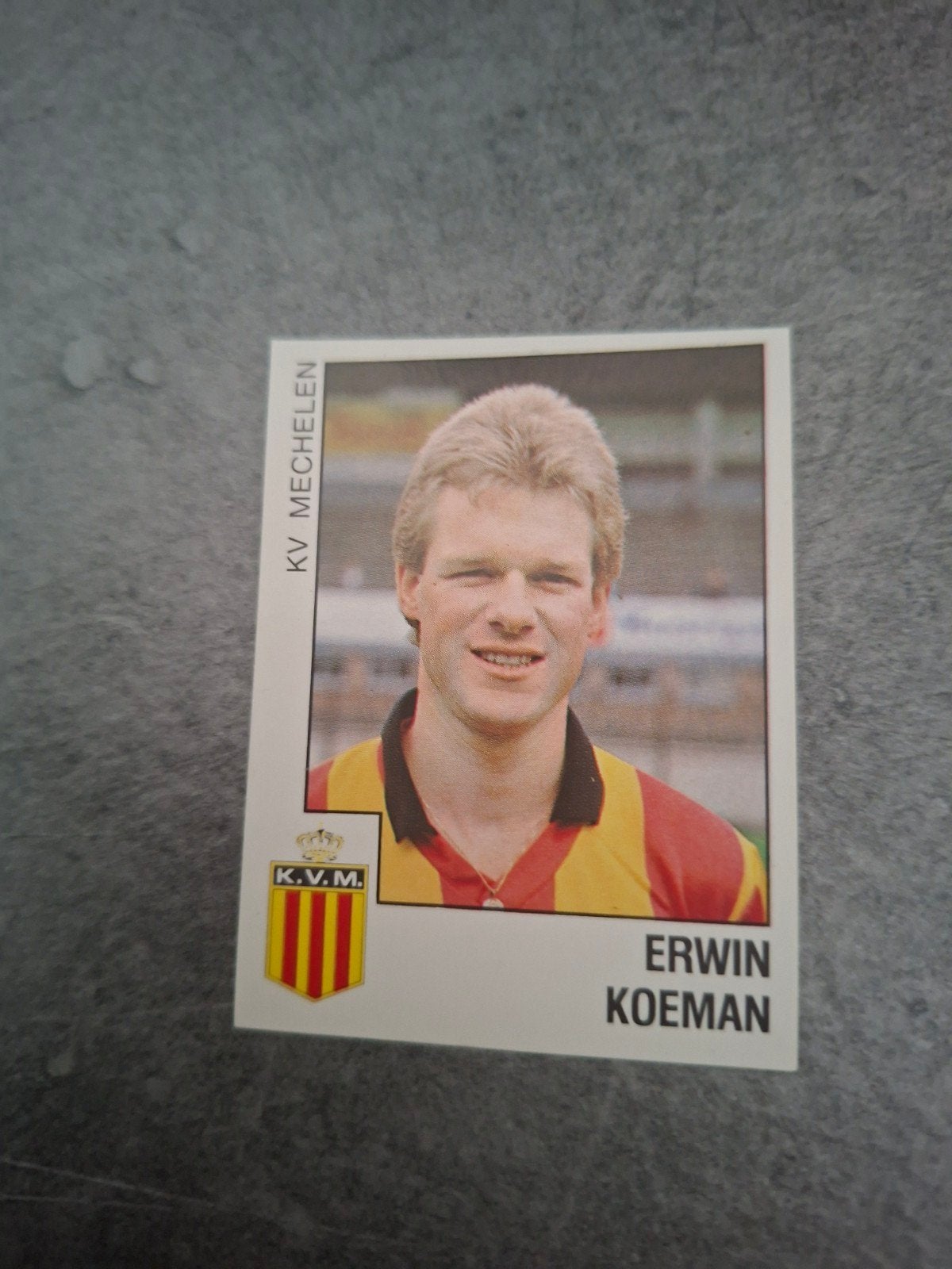 Panini sticker Voetbal 89. Erwin Koeman KV Mechelen., Ophalen of Verzenden, Zo goed als nieuw, Sticker