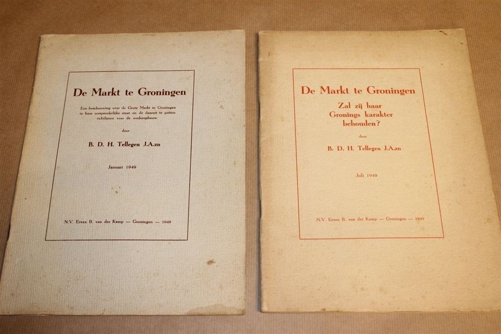 De Markt te Groningen [1949] — Herstel, karakter Grote Markt, Boeken, Ophalen of Verzenden, Gelezen