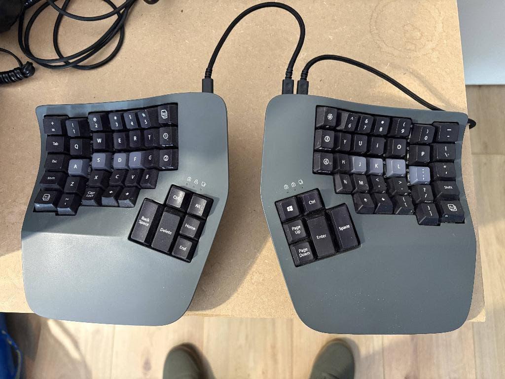 Kinesis Advantage360  gesplitst toetsenbord - split keyboard, Computers en Software, Gebruikt, Ergonomisch, Ophalen of Verzenden