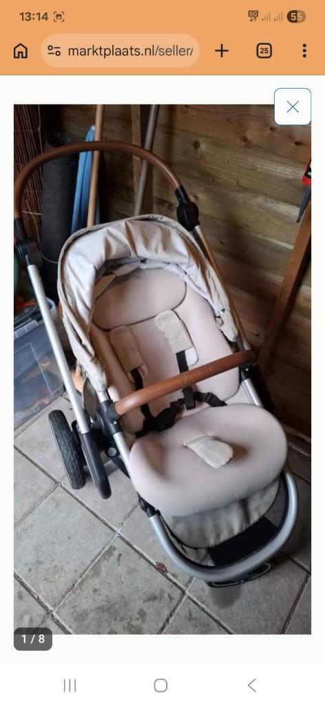 Kinderwagen Maxi Cosi + reiswieg, Ophalen, Nieuw, Combiwagen, Verstelbare duwstang