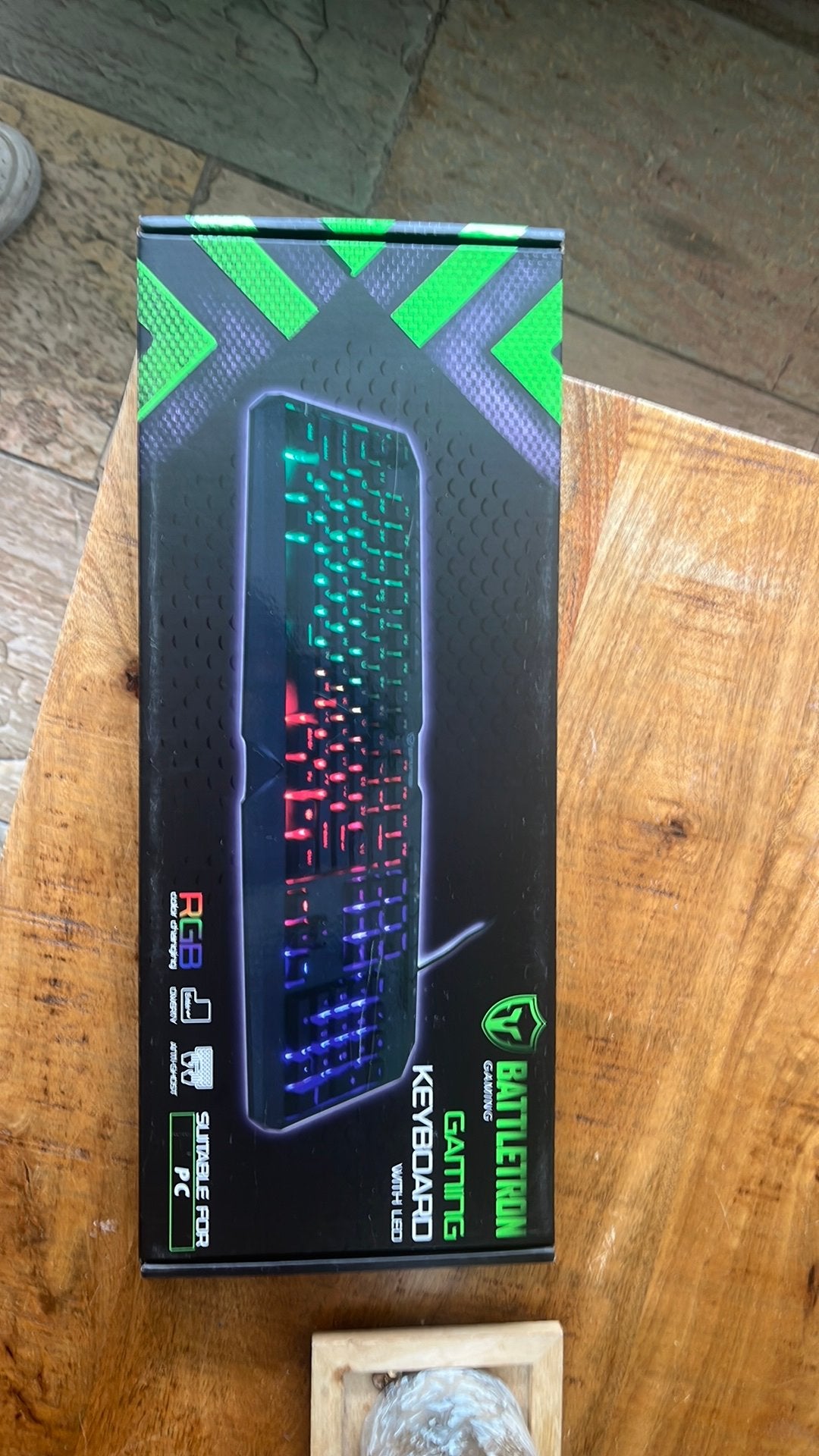 Nieuw Battletron Gaming Toetsenbord met LED Verlichting, Gaming toetsenbord, Nieuw, Ophalen of Verzenden, Qwerty
