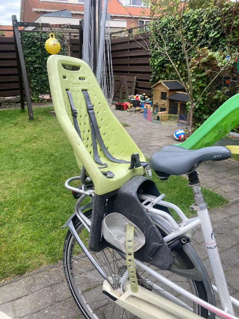 Achterzitje fiets Yepp lime groen, Ophalen, Achterzitje, Yepp, 0 t/m 13 kg