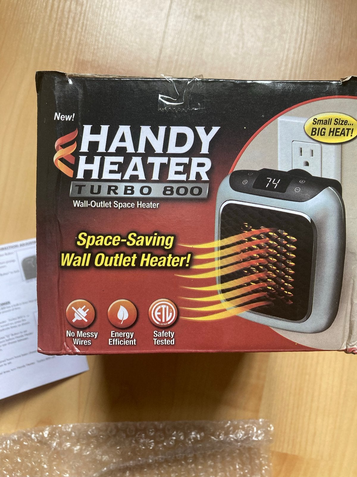 Handy Heater Turbo 800 - Compacte Wandverwarming (3 stuks), Doe-het-zelf en Verbouw, Verwarming en Radiatoren, Minder dan 30 cm